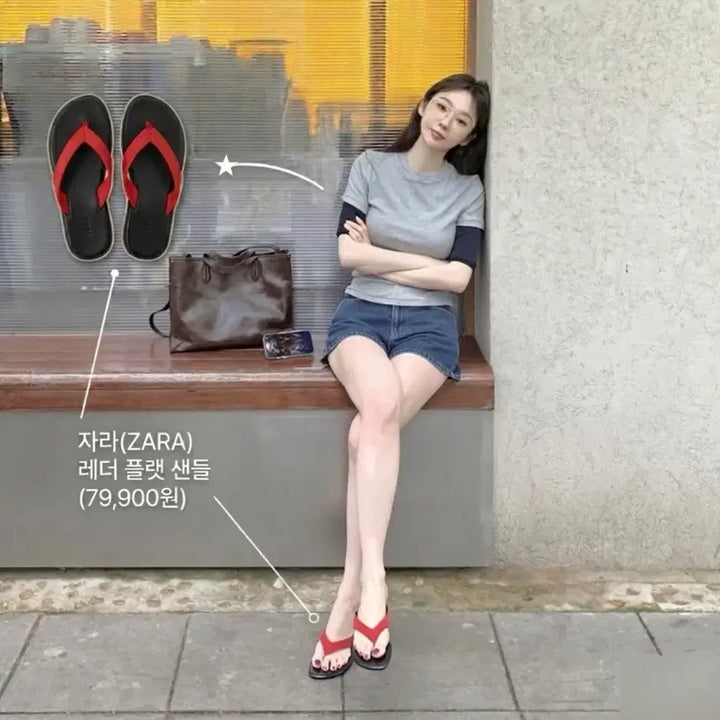[BUNJANG] Zara Leather Flat Sandals (Min-Kyung Collection) / 새상품) 강민경 자라 쪼리 레더 플랫 샌들 230