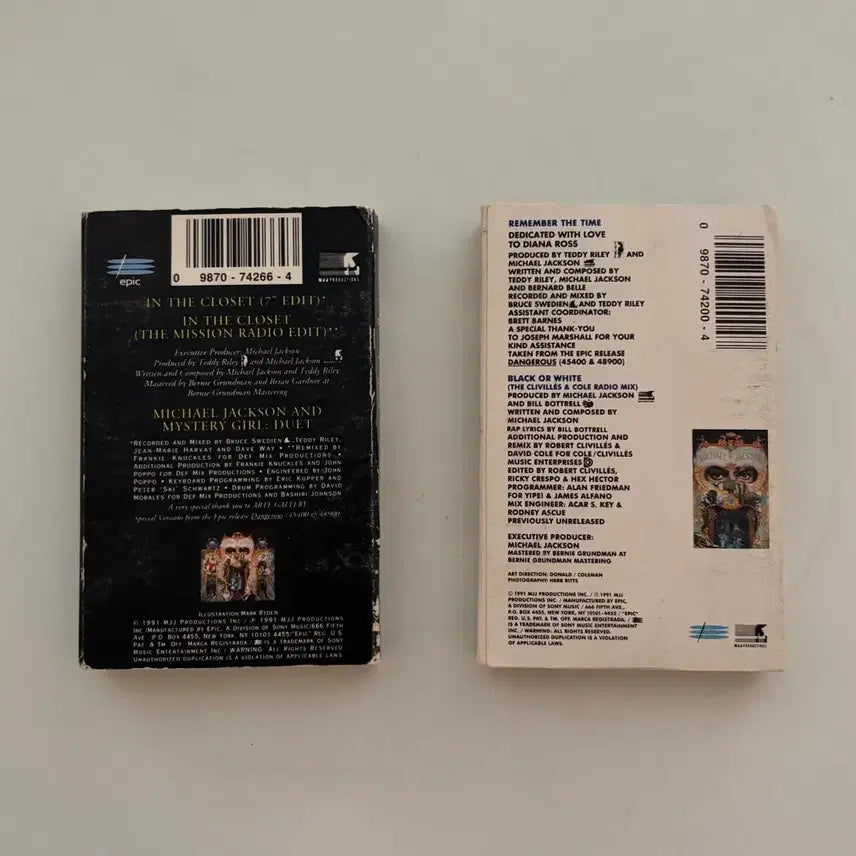 [BUNJANG] Michael Jackson Dangerous US Original Cassette Single 2 Types / 마이클 잭슨 US 오리지널 카세트 싱글 2종 판매