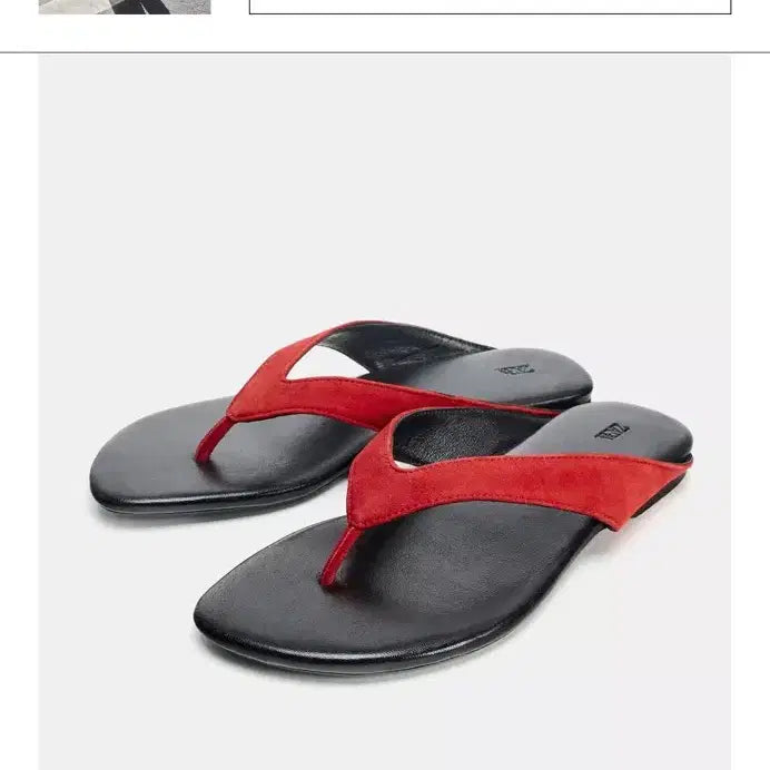 [BUNJANG] ZARA Leather Flat Sandals 235 / 새상품) 강민경 자라 쪼리 레더 플랫 샌들 235