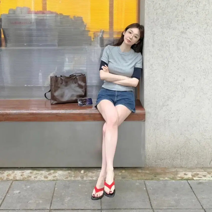 [BUNJANG] ZARA Leather Flat Sandals 235 / 새상품) 강민경 자라 쪼리 레더 플랫 샌들 235