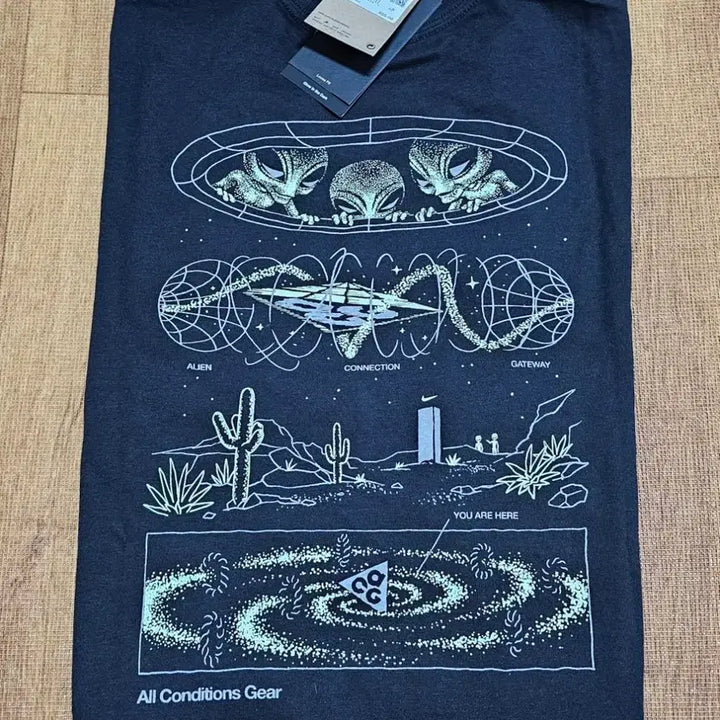 [BUNJANG] Nike ACG Mystery Lights Glow-in-the-Dark T-Shirt / 나이키 ACG 미스테리 라이츠 야광 반팔티