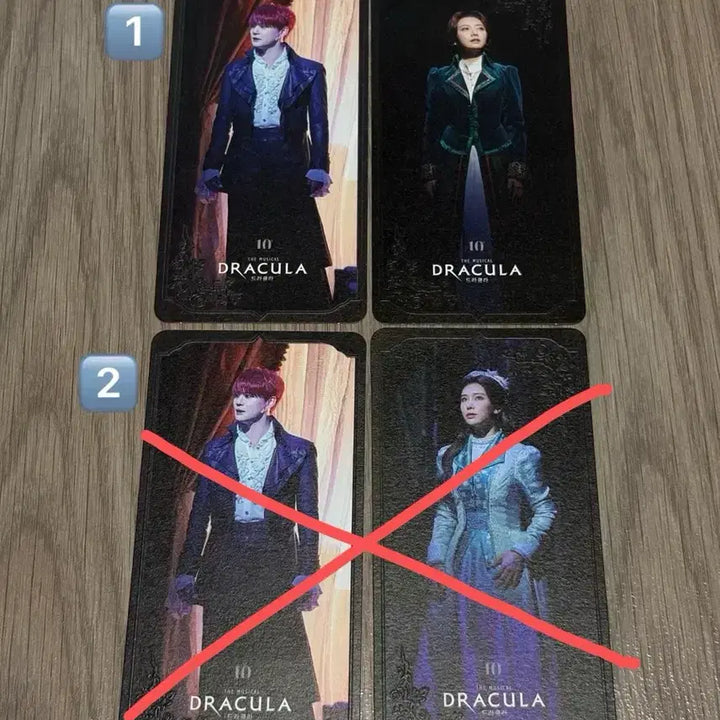 [BUNJANG] Dracula Musical Kim Junsu &amp; Im Hye Young Lyric Card Set / 드라큘라 김준수 임혜영 가사카드 세트