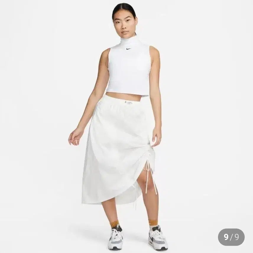 [BUNJANG] Nike White String Skirt / (새상품) 나이키 화이트 스트링 스커트
