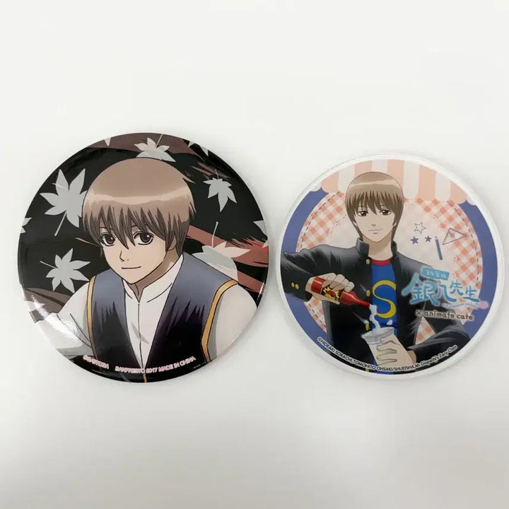 [BUNJANG] Gintama Okita Sougo Large Can Badge &amp; Gintama: The Final Acrylic Coaster Bundle Set / (일괄) 은혼 오키타 소고 대형 캔뱃지 , 삼젯 아크릴 코스터