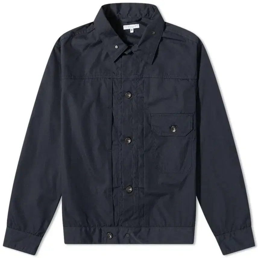 [BUNJANG] Engineered Garments Poplin Trucker Jacket Navy L / 엔지니어드 가먼츠 포플린 트러커 자켓 네이비 L