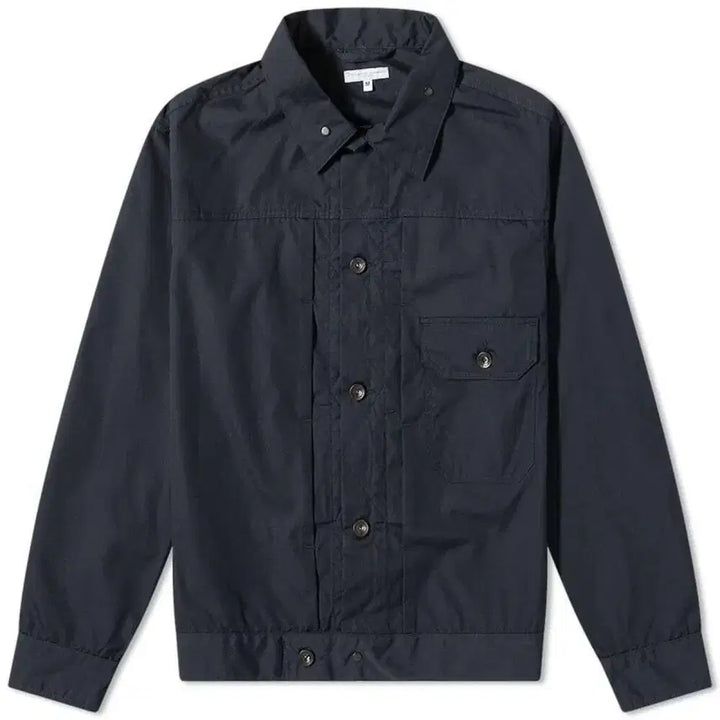[BUNJANG] Engineered Garments Poplin Trucker Jacket Navy L / 엔지니어드 가먼츠 포플린 트러커 자켓 네이비 L