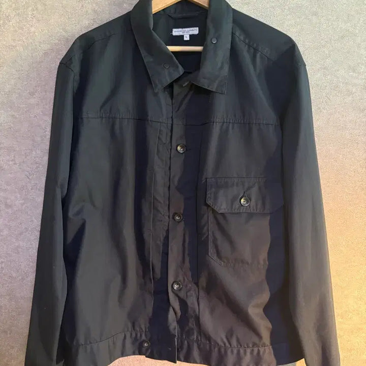 [BUNJANG] Engineered Garments Poplin Trucker Jacket Navy L / 엔지니어드 가먼츠 포플린 트러커 자켓 네이비 L