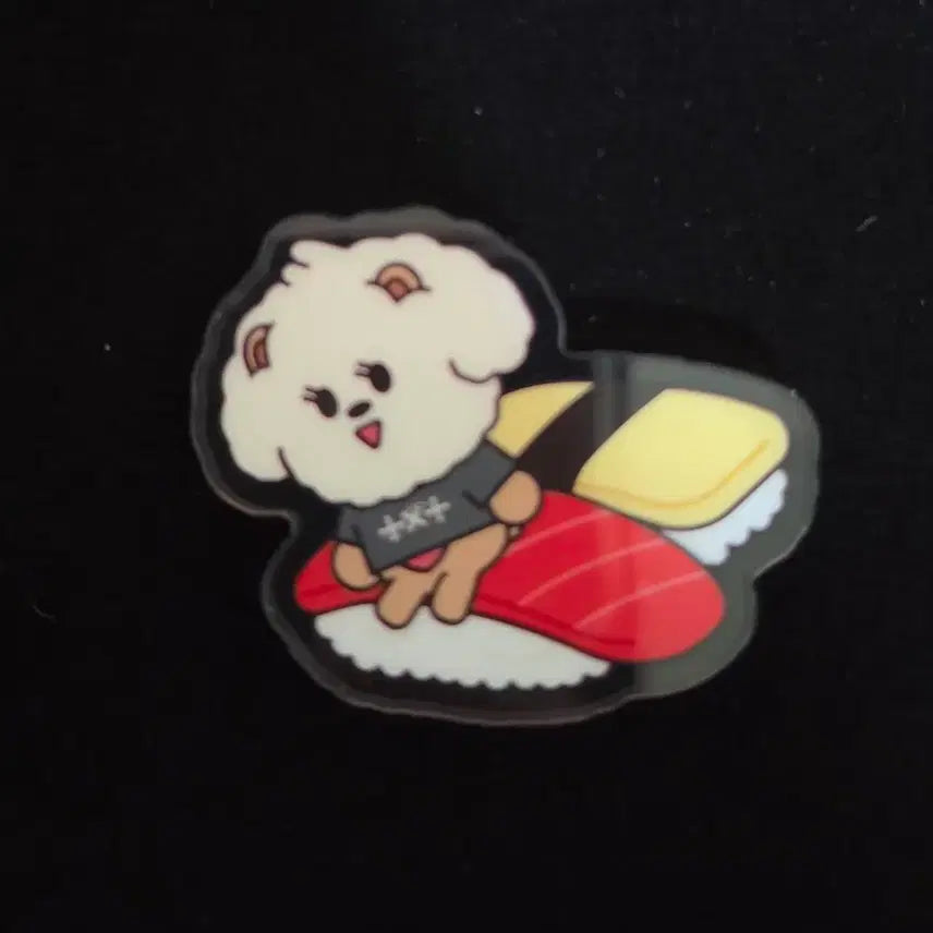 [BUNJANG] TXT Japan Acrylic Badge Bam Goot Sushi / 투바투 재팬 아크릴 뱃지 밤긋초밥