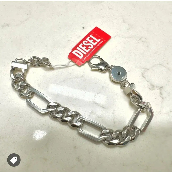 [BUNJANG] Diesel Chain Bracelet Silver / 디젤 체인 팔찌 실버