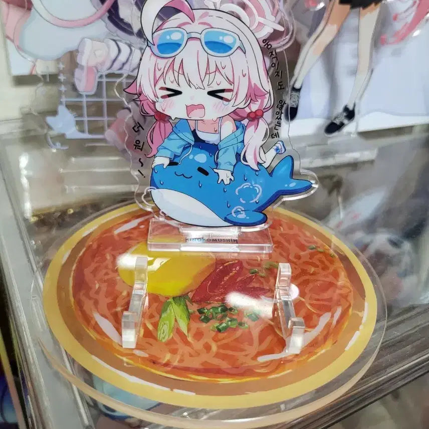 [BUNJANG] Blue Archive Hoshino Ramen Lid Acrylic Stand / 블루아카이브 호시노 라면 뚜껑 아크릴 스탠드 판매합니다.