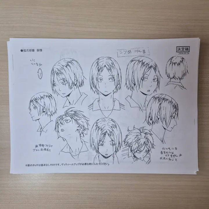 [BUNJANG] Haikyuu!! Character Setting Materials Set (Approx. 130 Pages) / 하이큐 설정자료 130장 유일매물