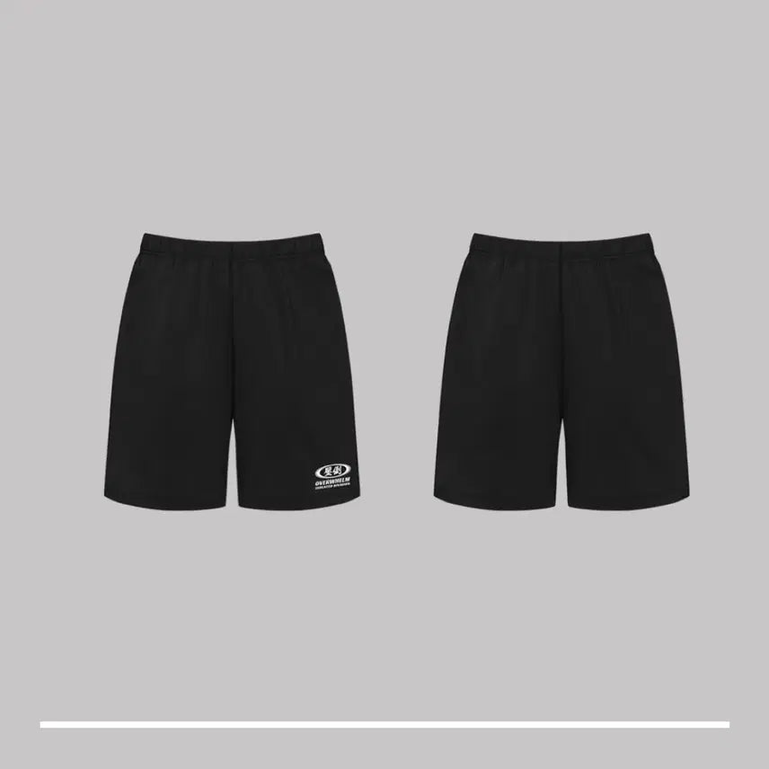 [SOLD OUT] 압도 더블써클 럭비반바지 블랙L 새상품 팔아요