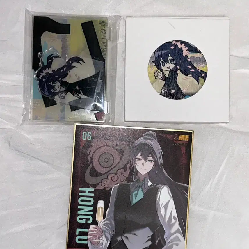 [BUNJANG] Limbus Company Hong Lu Celadon Art Card, Military Theme Acrylic Stand, &amp; Coaster Bundle / 림버스컴퍼니 홍루 색지 &amp; 밀리테마 아크릴 &amp; 코스터 일괄