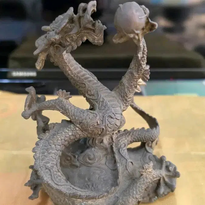 [BUNJANG] Bronze Dragon Statue / 용 조각상 브론즈 (황동 용 조각상)
