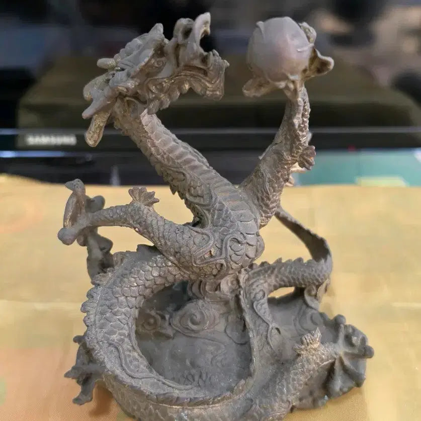 [BUNJANG] Bronze Dragon Statue / 용 조각상 브론즈 (황동 용 조각상)