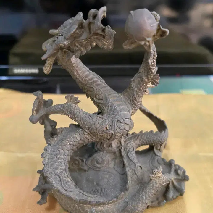 [BUNJANG] Bronze Dragon Statue / 용 조각상 브론즈 (황동 용 조각상)
