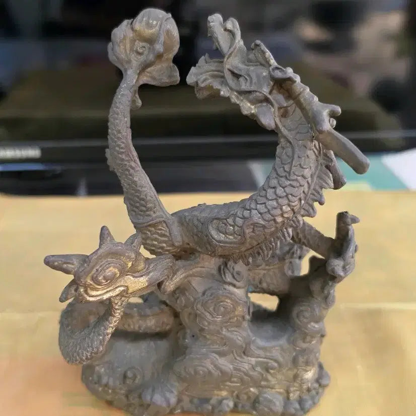 [BUNJANG] Bronze Dragon Statue / 용 조각상 브론즈 (황동 용 조각상)