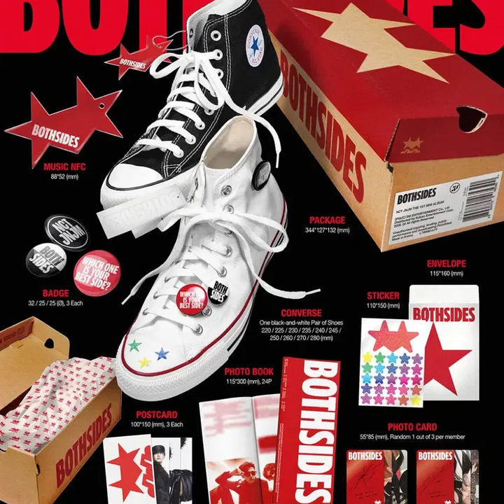 [BUNJANG] NCT Jeno Jaemin BOTH SIDES Converse Shoes (260mm) / [미개봉] 엔시티 제노재민 BOTH SIDES 컨버스 신발