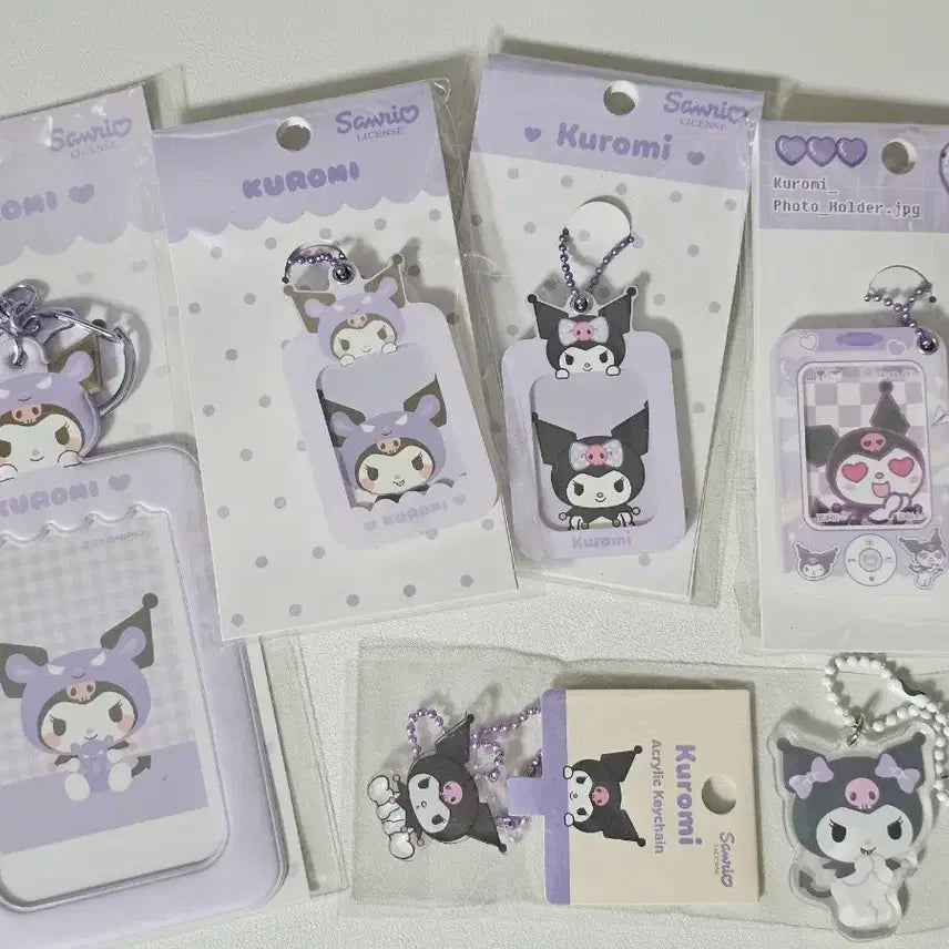 [BUNJANG] Sanrio Kuromi Acrylic Photocard Holder / 산리오 쿠로미 포카홀더 증사 홀더 아크릴 키링 증명사진