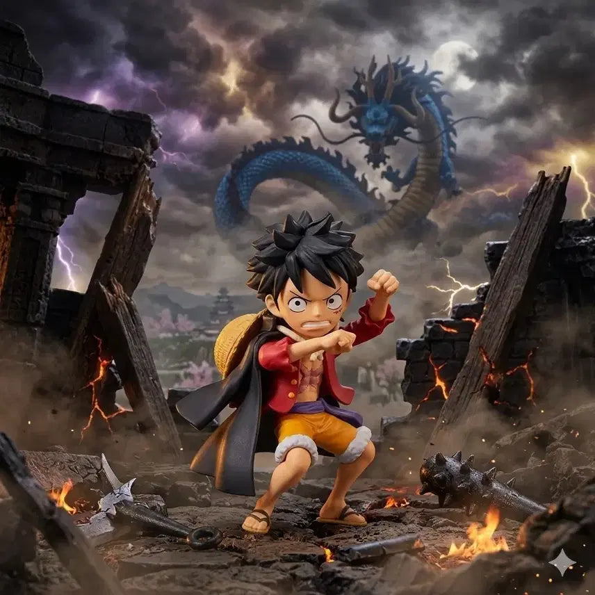 [BUNJANG] Sealed Wano Country Luffy World Collectable Figure / 미개봉금고 와노쿠니 루피 월콜
