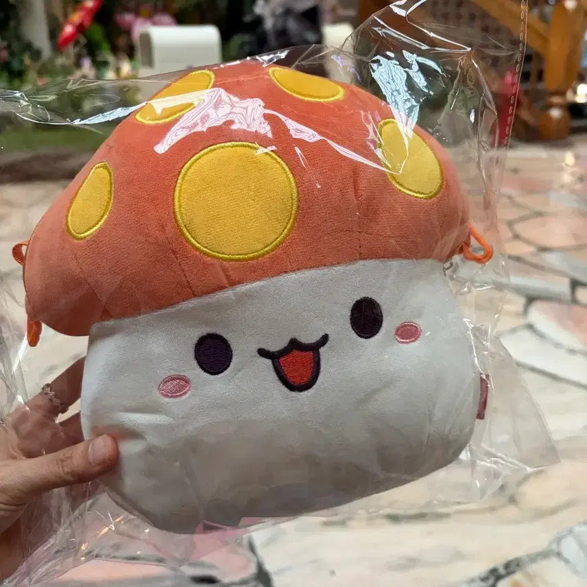 [BUNJANG] MapleStory Orange Mushroom Crossbody Bag / 롯데월드 메이플스토리  주황버섯 크로스백
