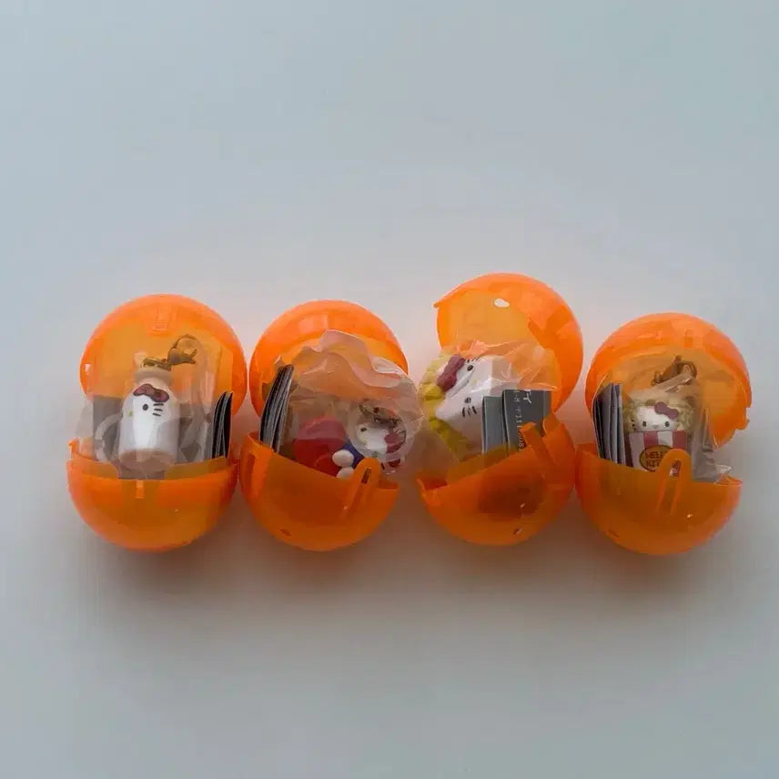 [BUNJANG] Hello Kitty American Food Series Gachapon Set (4 Types) / 헬로키티 아메리칸 메지루시 가챠 4종 일괄