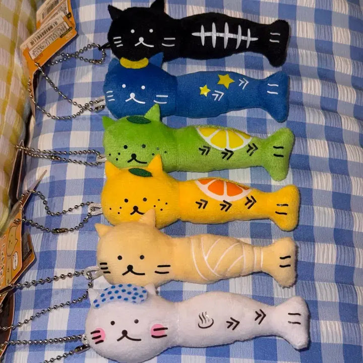 [BUNJANG] Shishamo neko Cat Yukio Doll Keyring / [오늘만4천원!] 시샤모네코 고양이 유키오 인형 키링 고전문구일본가챠쿠지