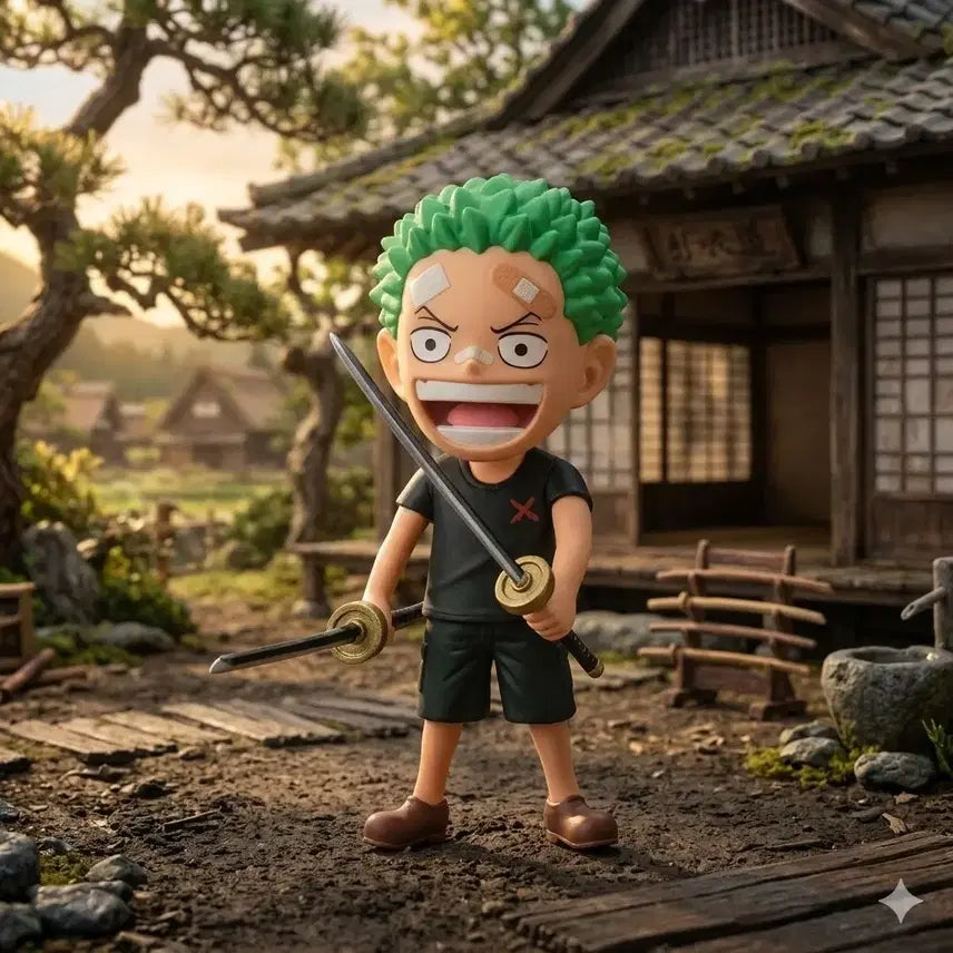 [BUNJANG] One Piece Wano Country Young Zoro World Collectable Figure (Sealed) / 미개봉금고 원피스 와노쿠니 어린 조로 월콜