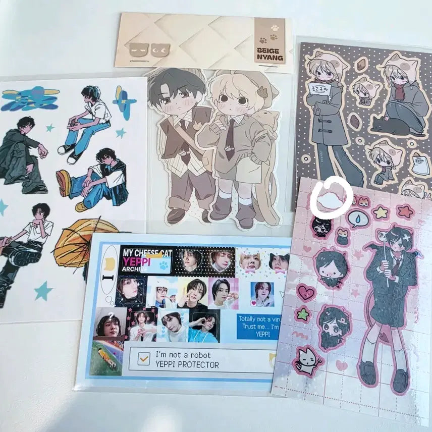 [BUNJANG] BOYNEXTDOOR Sung-ho Gum Cheese Sticker and Cafe Benefit Bundle Set / 보이넥스트도어 보넥도 성호 껌치즈 당오님 스티커 및 생카 특전 일괄 양도