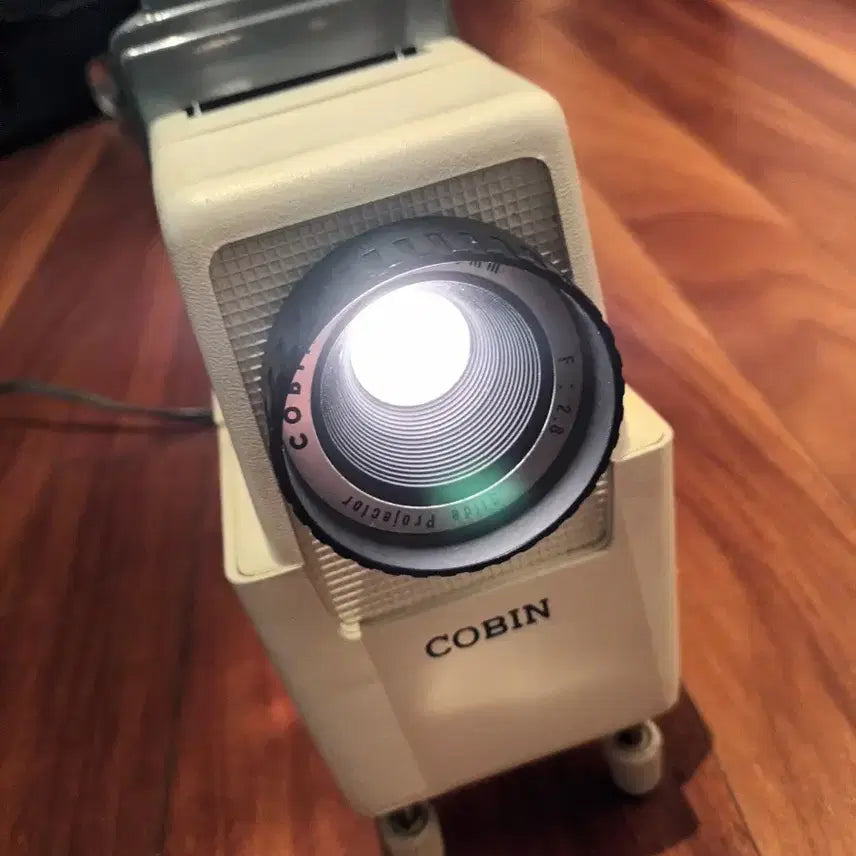 [BUNJANG] Vintage Mini Magic Lantern Projector with 20 Film Strips / 빈티지 소형 환등기 필름20매 포함 필름마크 필름컷