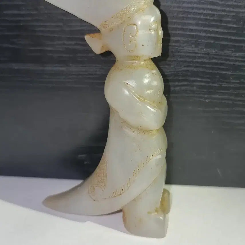 [BUNJANG] Jade Figure Sculpture / 오래된 옥 인물상 조각품 강질의 옥