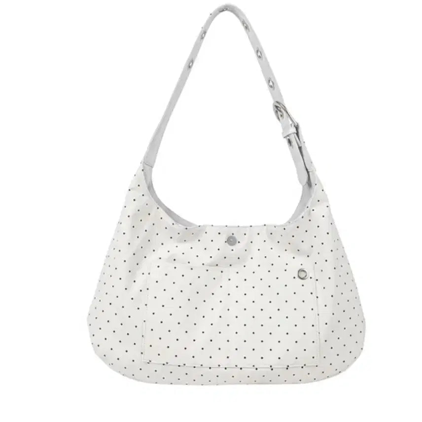 [BUNJANG] Lottery Reversible Dot Shoulder Bag Ivory / (새상품) 레터리 리버시블 도트 숄더백 아이보리