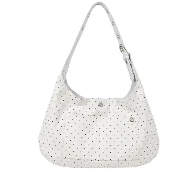 [BUNJANG] Lottery Reversible Dot Shoulder Bag Ivory / (새상품) 레터리 리버시블 도트 숄더백 아이보리