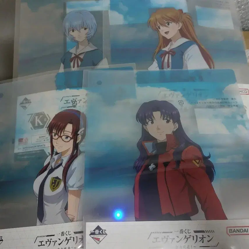 [BUNJANG] Evangelion Ichiban Kuji Clear File Set Rei Ayanami Asuka Langley Misato Katsuragi Mari Makinami / 에반게리온 제일복권 클리어파일 레이 아스카 미사토 마리