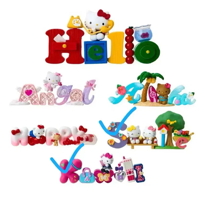 [BUNJANG] Hello Kitty Rement Kawaii Smile Bundle Set / 일괄) 헬로키티 리멘트 카와이 스마일