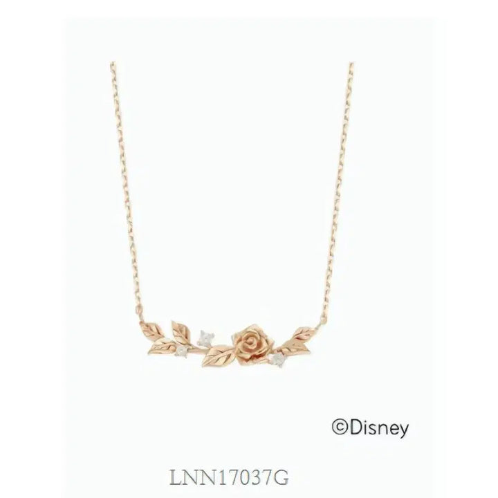 [BUNJANG] Lloyd Disney Collaboration Beauty and the Beast 14k Gold Rose Set / 로이드 디즈니 콜라보 뷰티앤비스트 14k 골드 gold 세트 장미