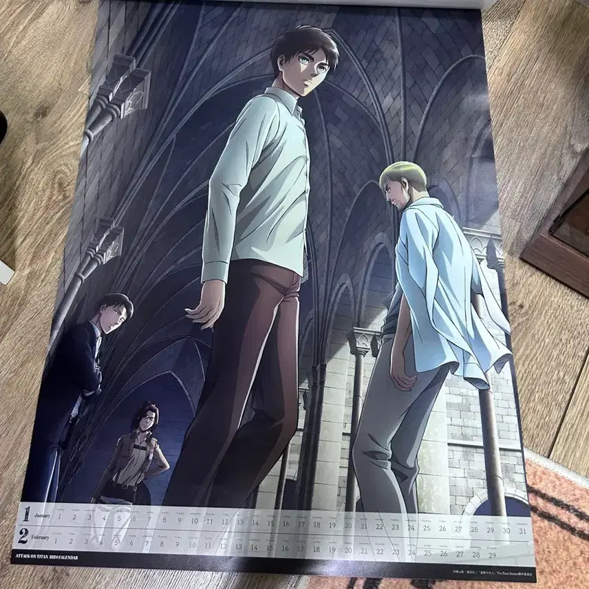 [BUNJANG] Attack on Titan 10th Anniversary Calendar 2024 / 진격의거인 10주년 캘린더 (2024년)