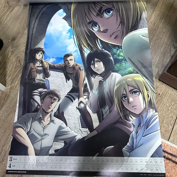 [BUNJANG] Attack on Titan 10th Anniversary Calendar 2024 / 진격의거인 10주년 캘린더 (2024년)