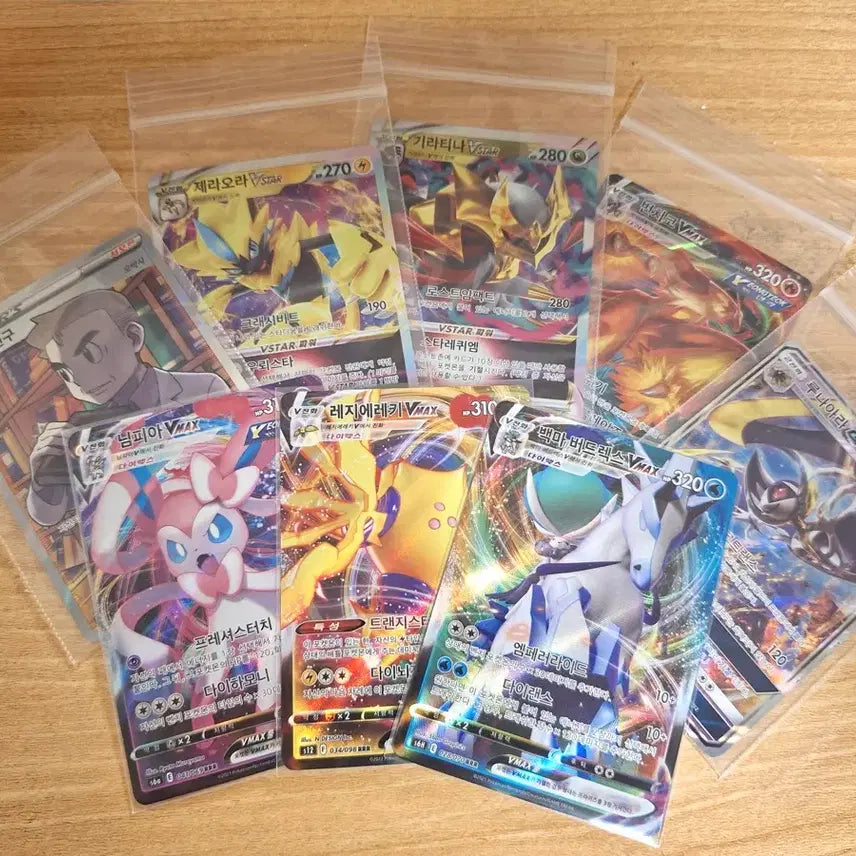 [BUNJANG] Pokemon Card Bundle - Sylveon, Zeraora, Giratina Vstar &amp; More / 포켓몬카드 박사의 연구 님피아 제라오라 기라티나 Vstar등 일괄