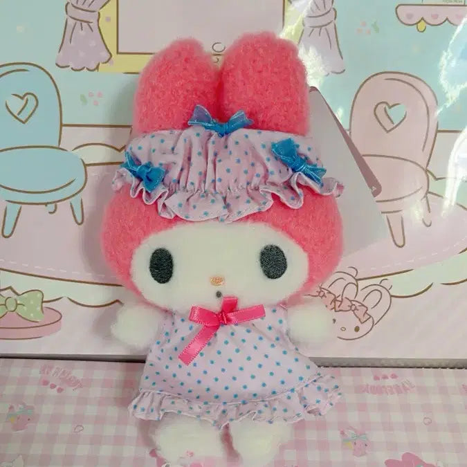 [BUNJANG] Sanrio My Melody Pajamas Mascot Plush / 나이트캡 파자마 마이멜로디 마스코트 인형