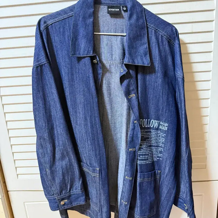 [BUNJANG] Seventeen Follow Again Denim Shirt (L) / SVT 세븐틴 팔로우 어게인 데님 셔츠(L사이즈)