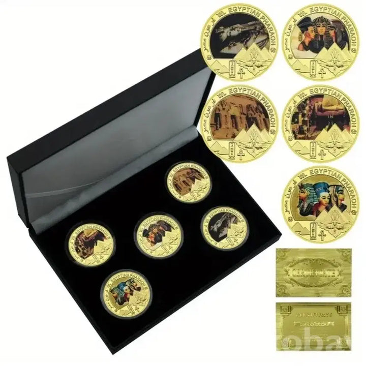 [BUNJANG] Egypt Pharaoh Proof Commemorative Coin Set (5 Types) / 이집트 파라오 프루프 기념주화 5종 세트