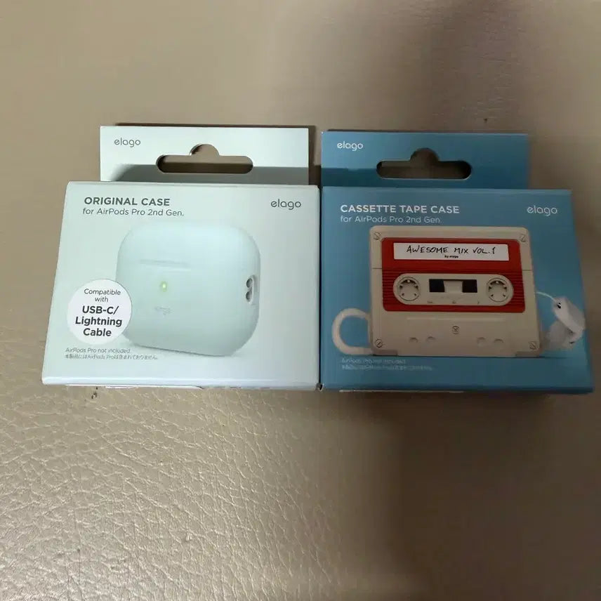 [SOLD OUT] 엘라고 에어팟 프로 2세대 카세트 테이프 케이스 / 오리지널 케이스 팝니