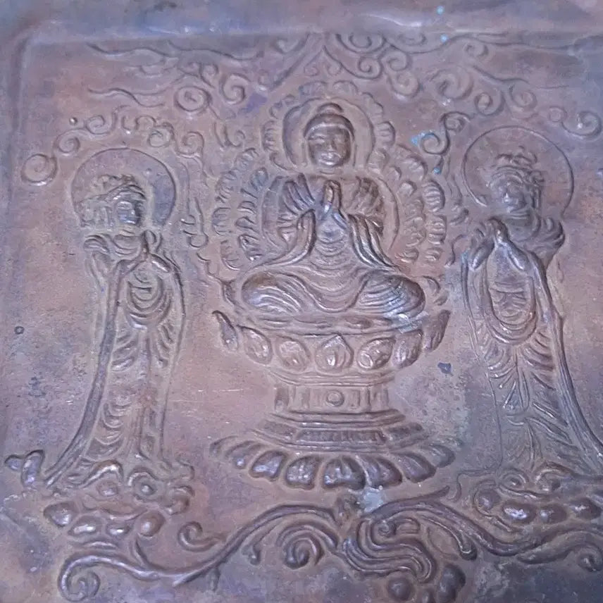 [BUNJANG] Antique Bronze Buddha Statue / 연대감좋은 동 변상도 부처님