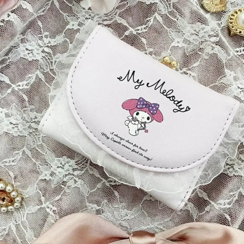 [BUNJANG] Sanrio My Melody Frill Bifold Wallet / 산리오 마이멜로디 프릴 반지갑