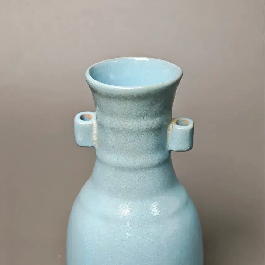 [BUNJANG] Celadon Porcelain Vase - Collectible Antique Chinese Ceramic Art / 송 여요 천람유 관이병 중국도자기 골동품 미술품 수집품 청자