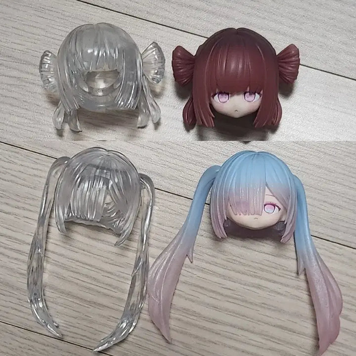 [BUNJANG] Nendoroid &amp; Obitsu Compatible 3D Hair, Face Parts, BJD / 넨도 오비츠 호환 3d 헤어 얼굴 파츠 bjd