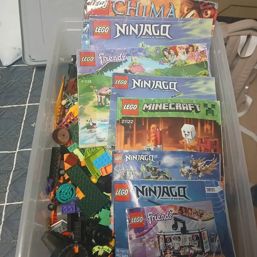 [BUNJANG] LEGO Parts Bundle with Instructions and Minifigures / 레고부품대량 설명서포함 미니피겨포함