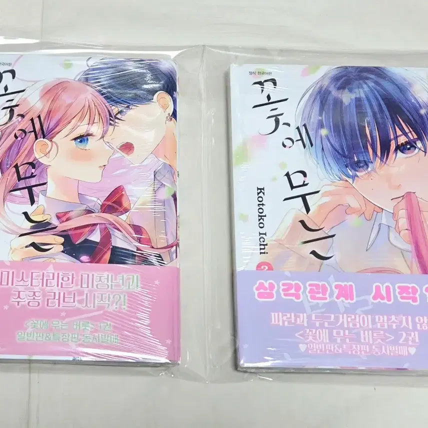 [BUNJANG] Flower Biting Habit (Hanamaru Tsumugami) Vol. 1-4 First Edition Sealed Set + Animate Bonus / 상태확인-꽃에 무는 버릇 1~4권(초판,미개봉)+애니메이트특전