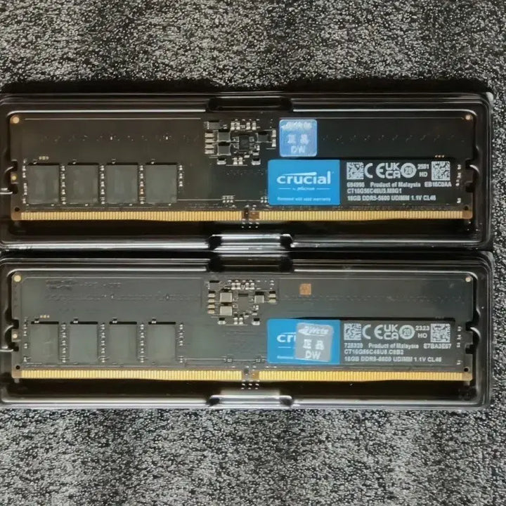 [BUNJANG] Micron Crucial DDR5 5600 32GB (16GBx2) RAM / 마이크론 크루셜 DDR5 5600 32GB(16GBx2) 대원유통정품
